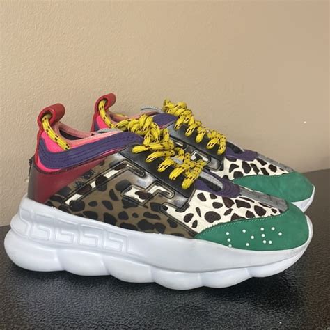 versace chain reaction animalier|Versace chain reaction shoes cheap.